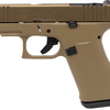 Glock G43X MOS 9mm 3.41" Coyote DE (2)10RD Pistol