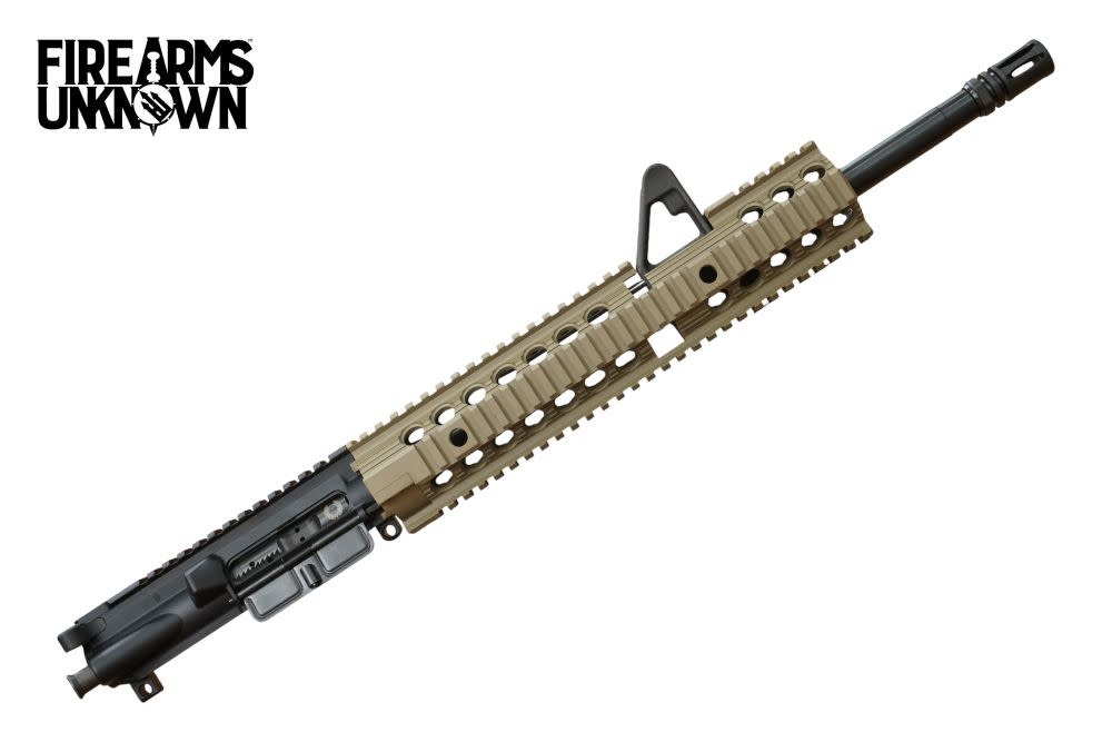 FU 5.56NATO 16" Troy Quad Rail w/ Front Sight BLK/FDE