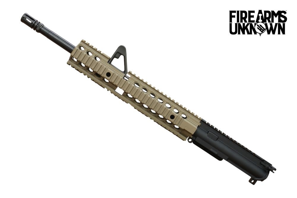 FU 5.56NATO 16" Troy Quad Rail w/ Front Sight BLK/FDE