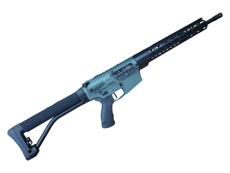FU Insurrectionist LR308 18" Cerakote Charcoal Green/ BLK 20RND Rifle (BLEM)