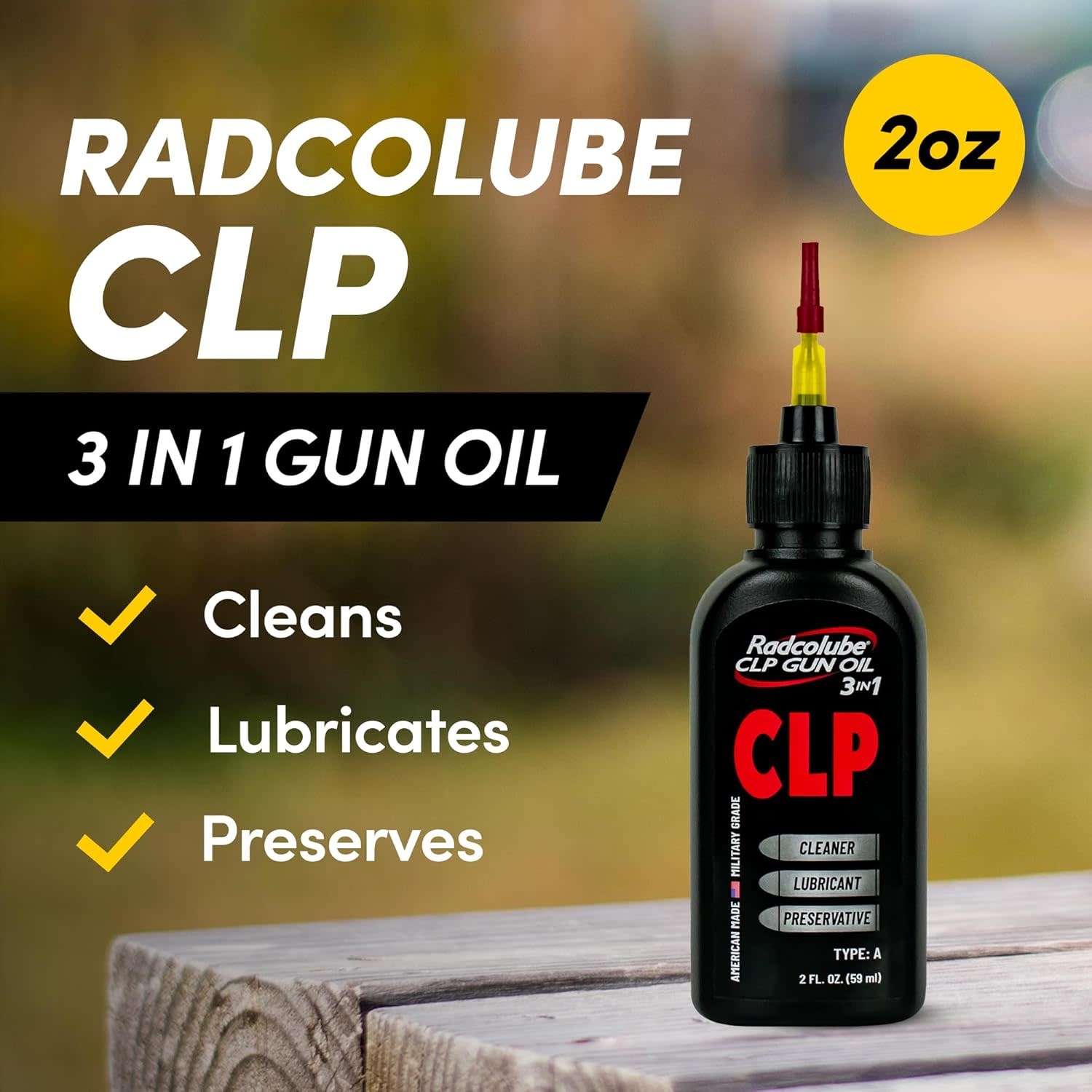 Radcolube® CPL Gun Oil, 2OZ Needle Applicator