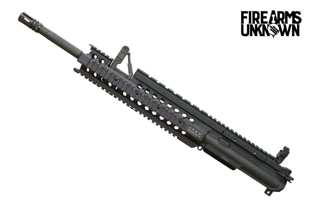 FU Custom AR15 16" BLK Upper W/ ARMS Spartan, Swan Sleeve