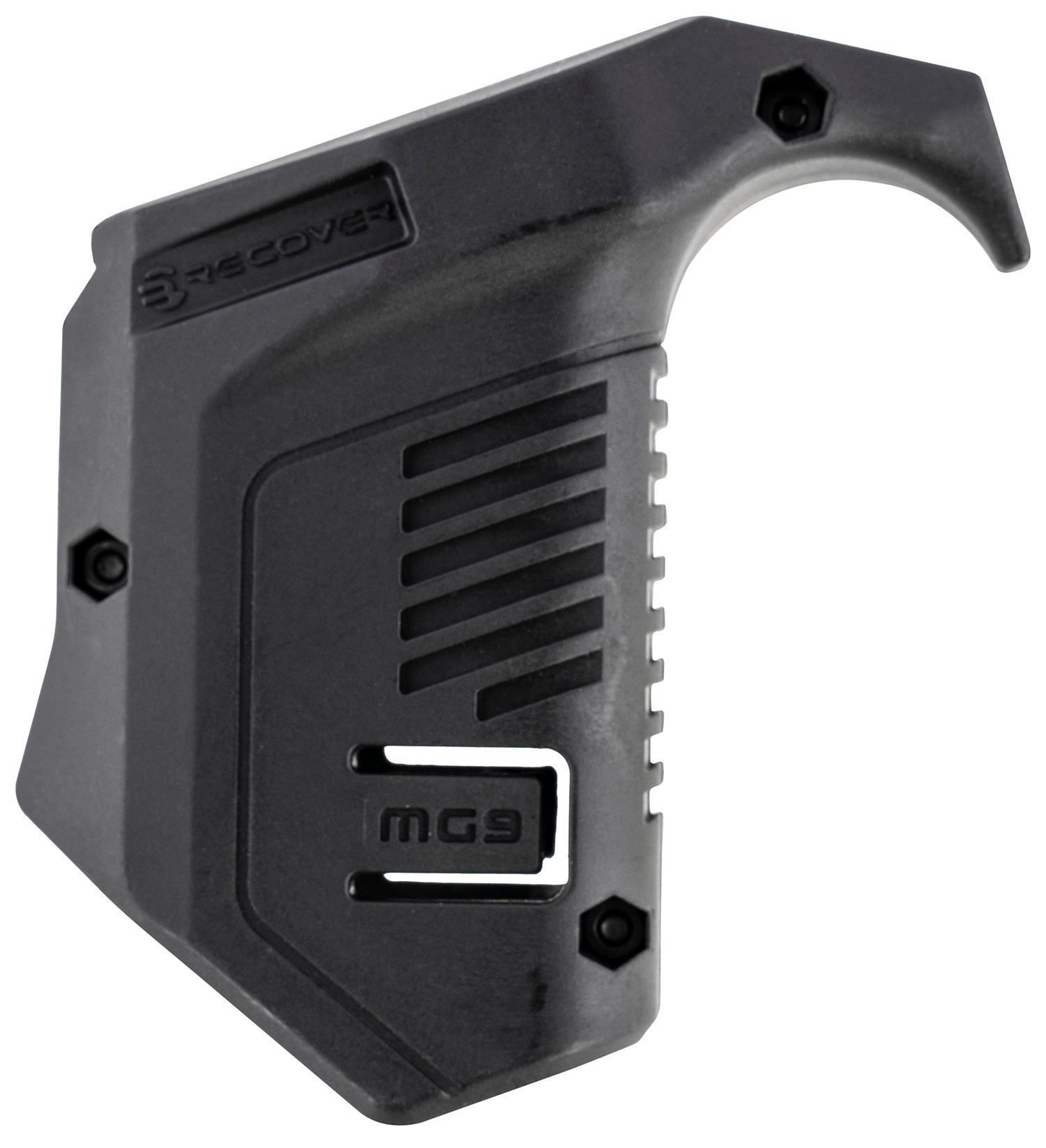 Recover Tactical MG9 Angled Mag Pouch, BLK, Picatinny, Compatible w/ Glock