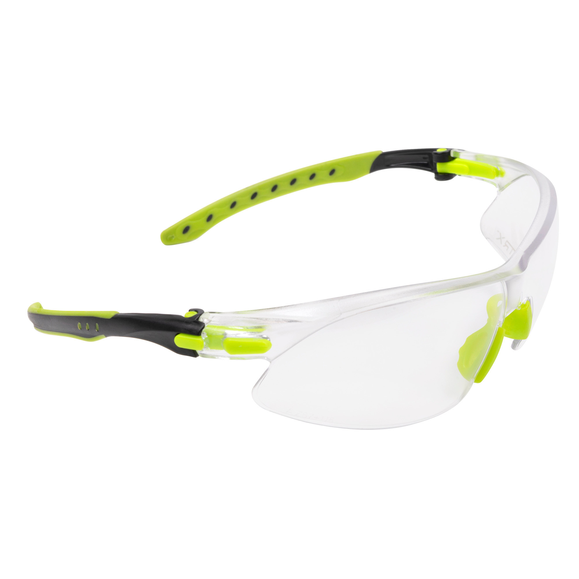 Allen ULTRX Keen Youth Black/Lime Green Clear Safety Glasses
