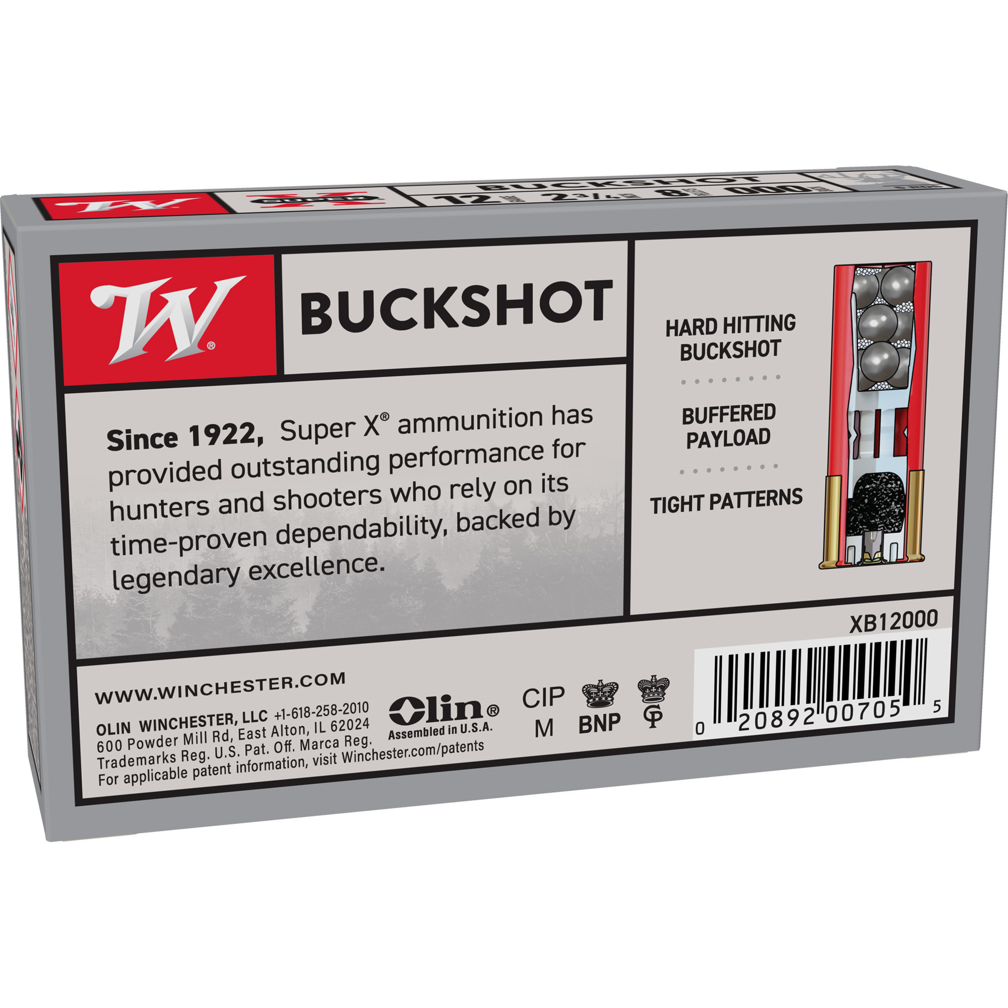 Winchester - SUPERX 12GA 00BK 9PEL
