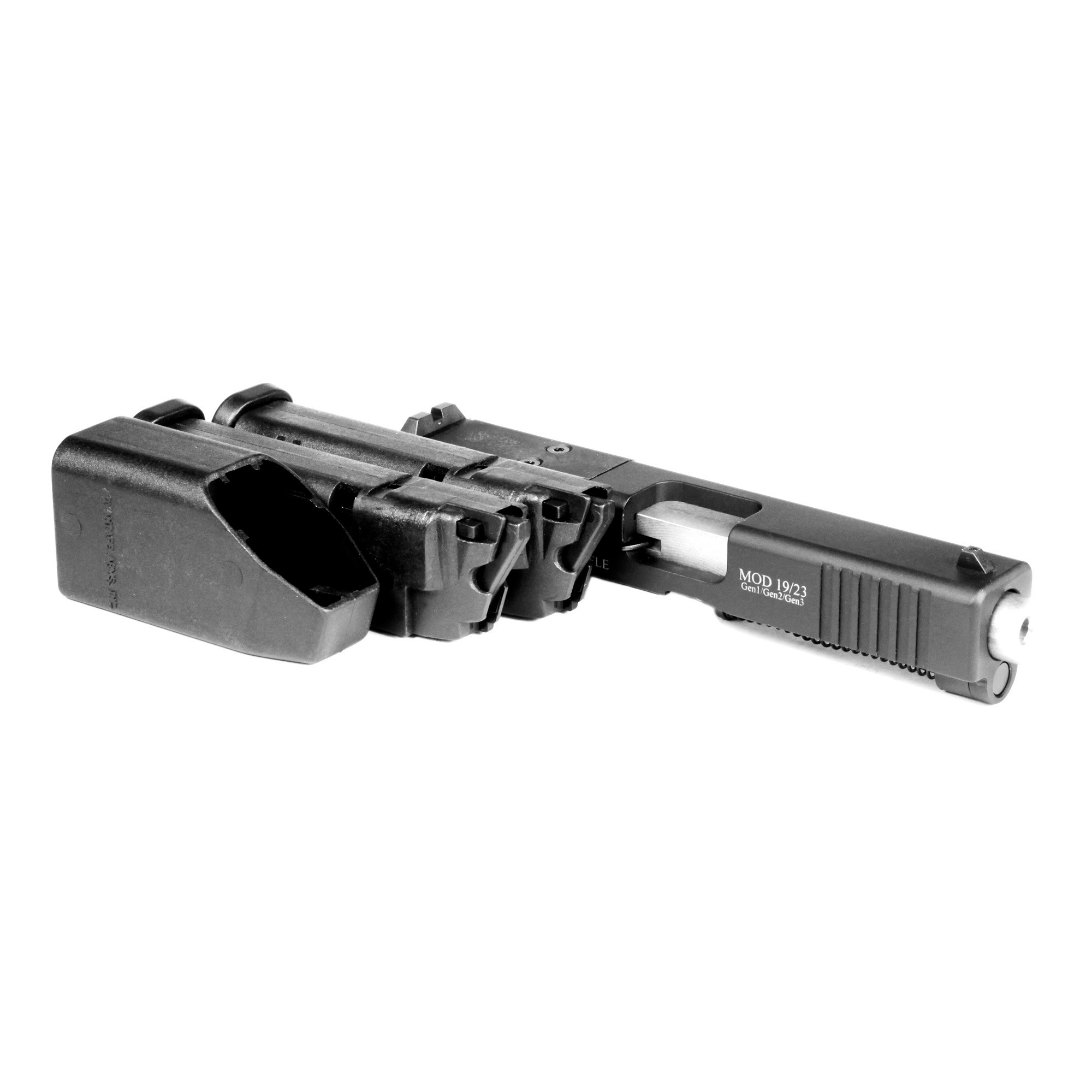 Advantage Arms Conversion Kit Glock 19-23G3-MOD-CA 22 LR 4.02" Barrel Optics Ready Black (2) 10 Rounds Mags