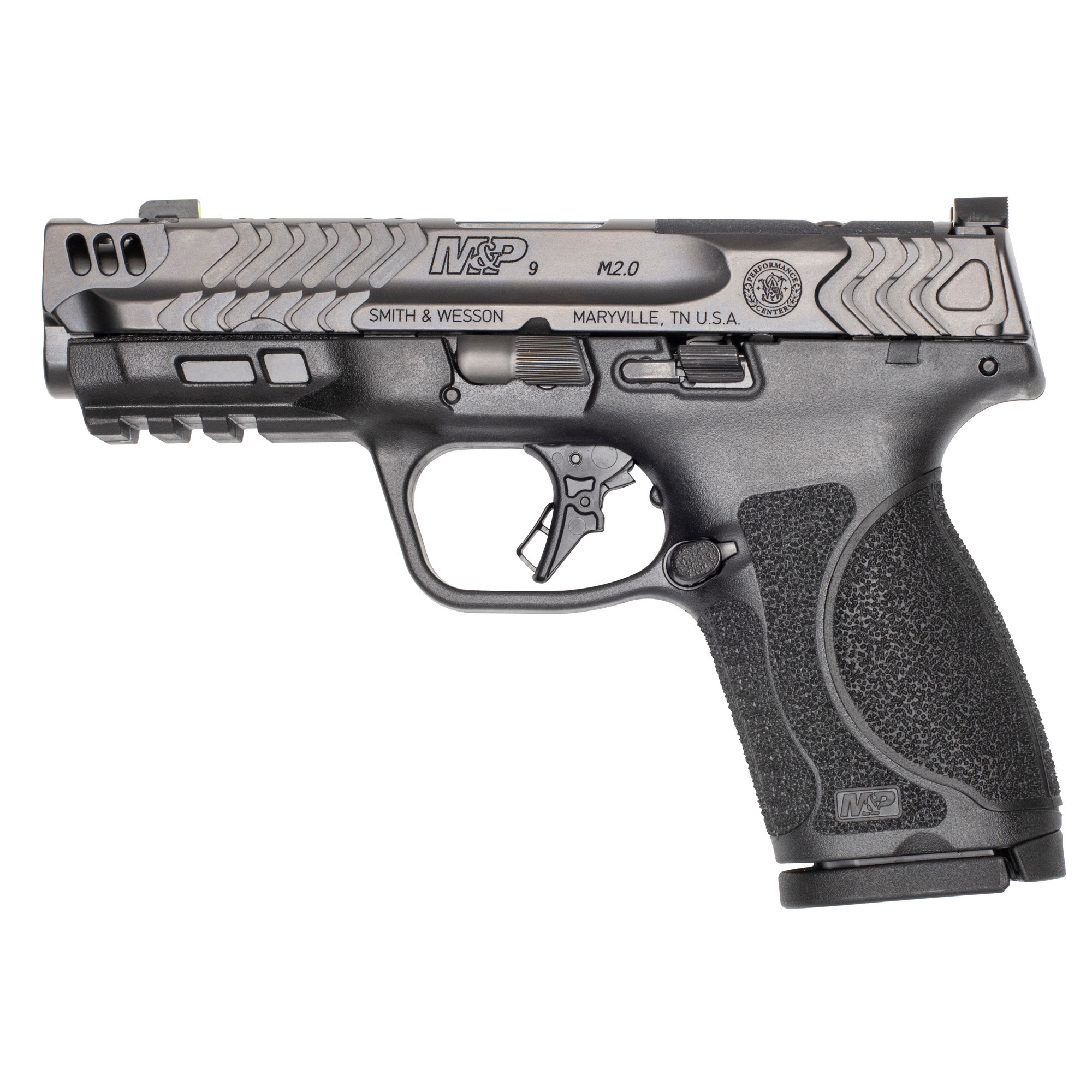 S&W M&P M2.0 C 9MM 4.22" BLK/BLK (2)15RD Pistol