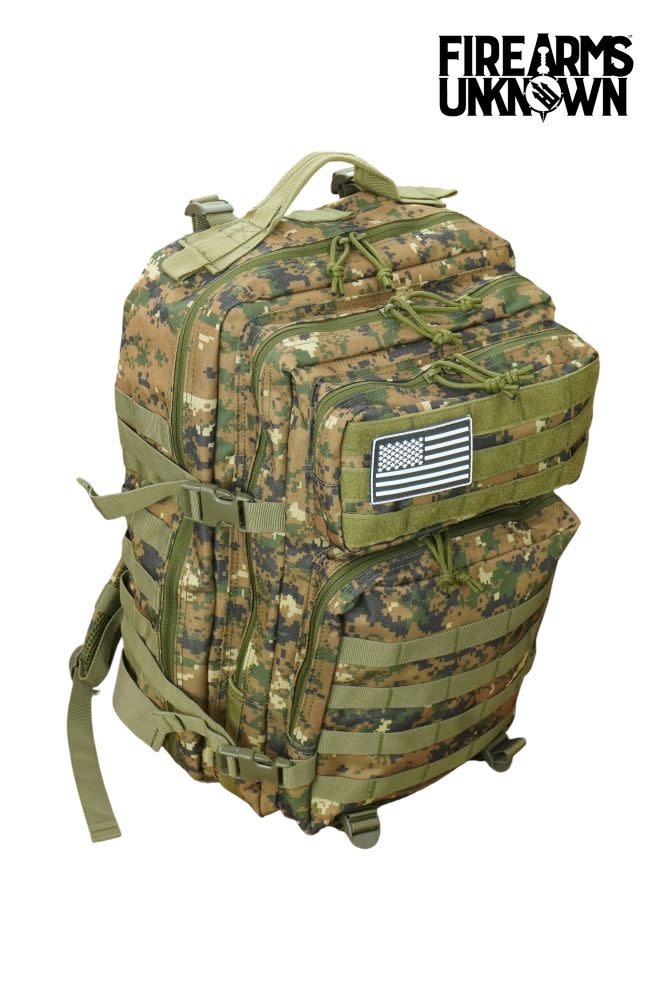 Tactical 45L Molle Jungle Digital Camo Backpack