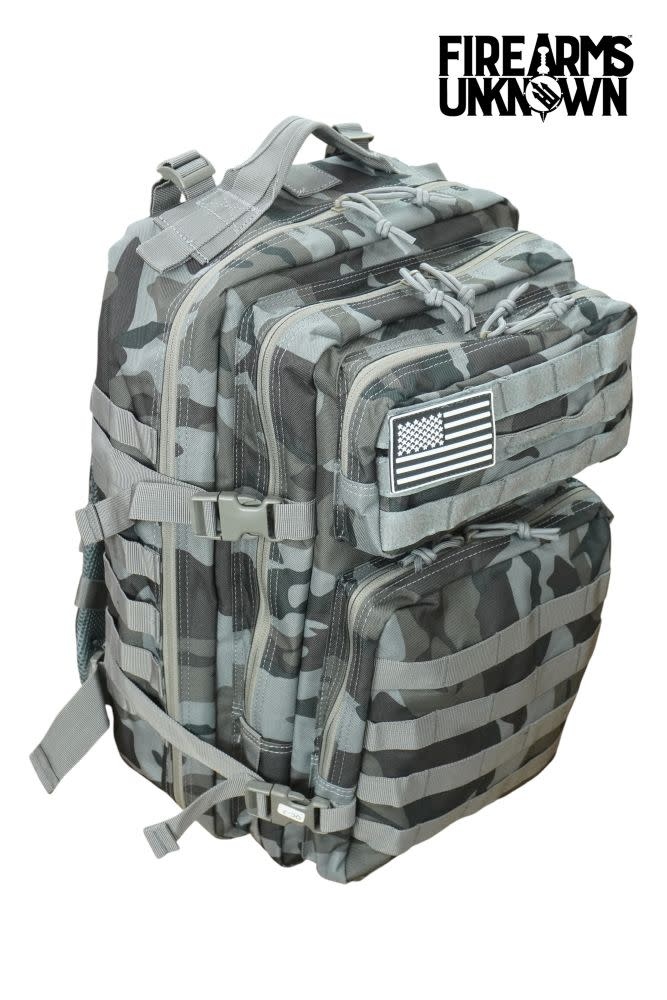 Tactical 45L Molle/Patch Urban Grey Camo Backpack