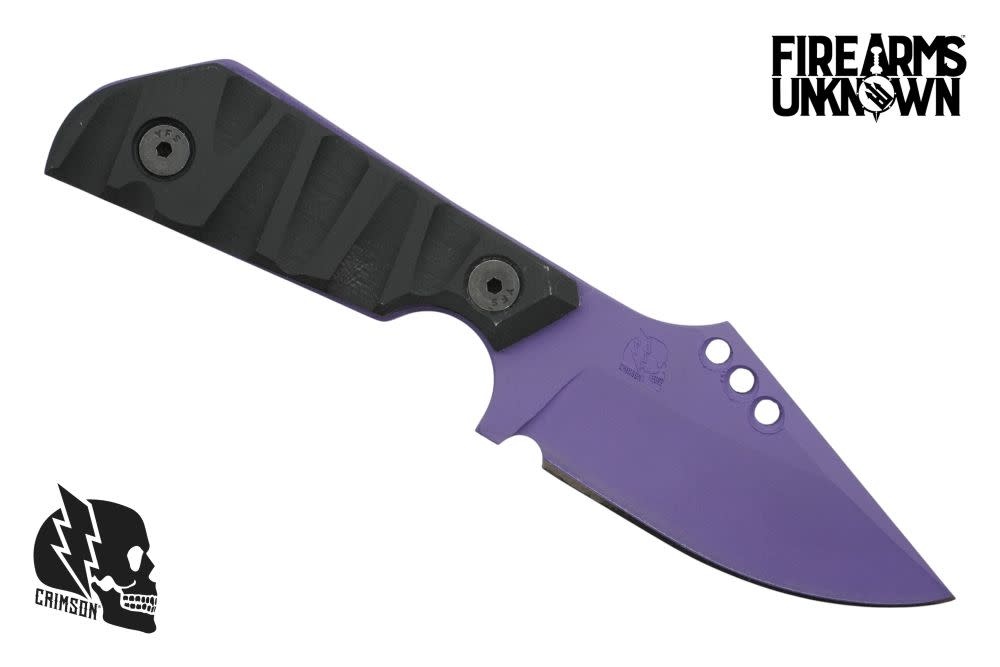 Crimson Knives - FU Exclusive Duke Fixed Blade Knife Cerakote Bright Purple