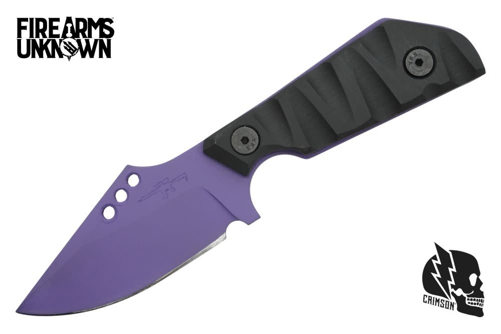 Crimson Knives - FU Exclusive Duke Fixed Blade Knife Cerakote Bright Purple