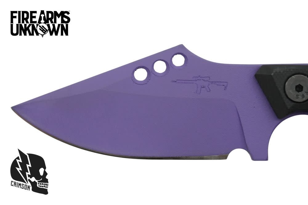 Crimson Knives - FU Exclusive Duke Fixed Blade Knife Cerakote Bright Purple