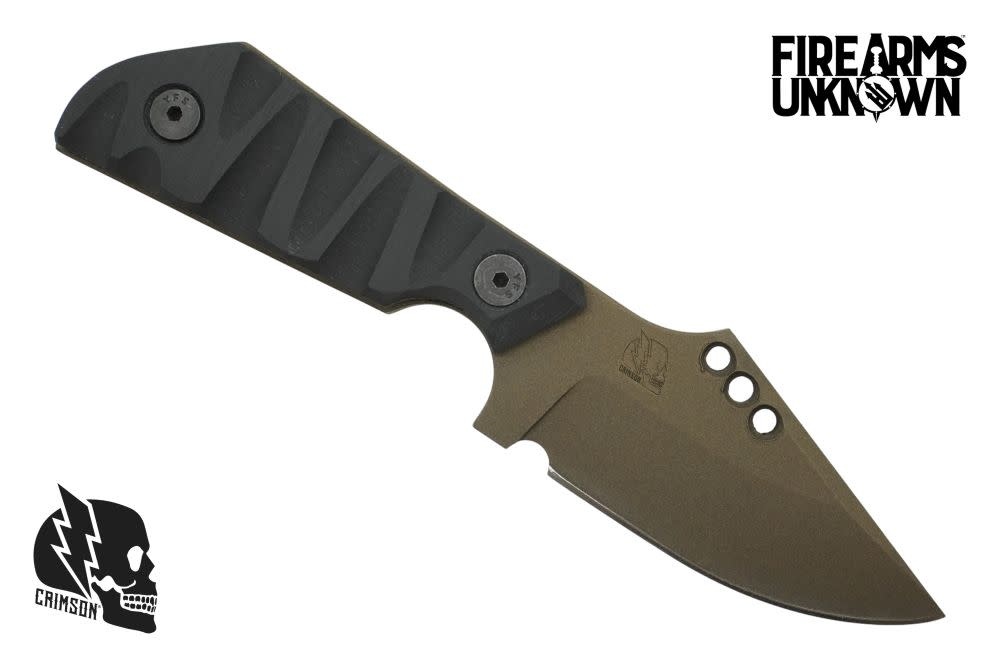 Crimson Knives - FU Exclusive Duke Fixed Blade Knife Cerakote Midnight Bronze