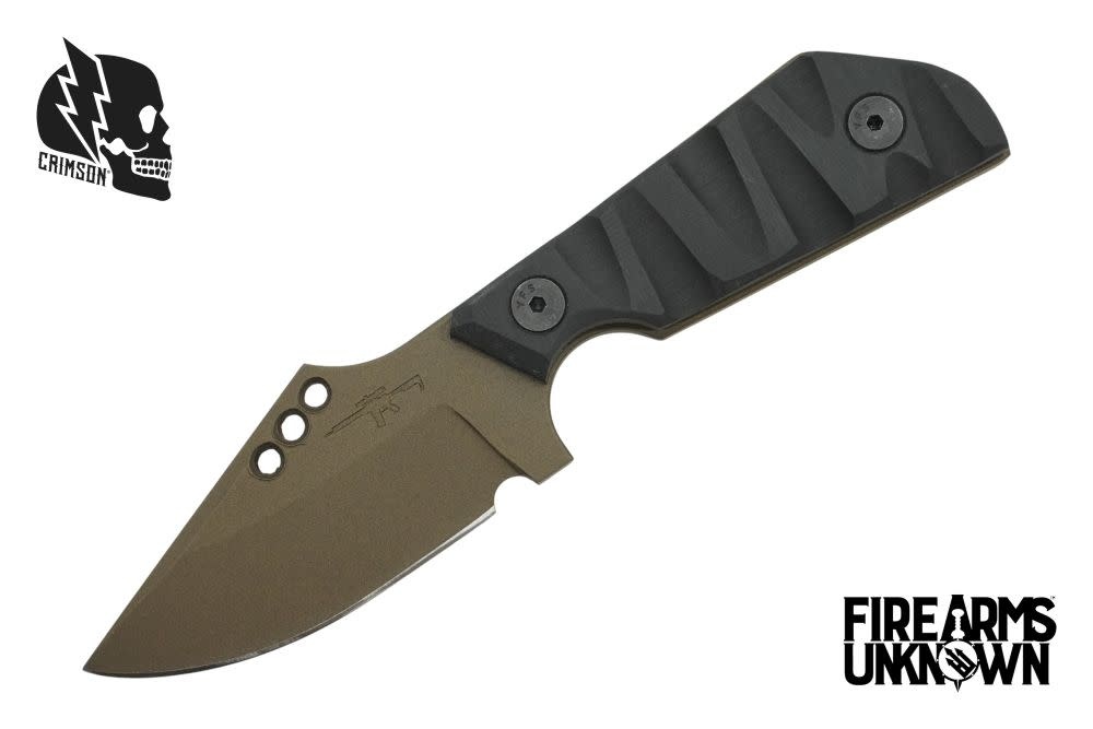 Crimson Knives - FU Exclusive Duke Fixed Blade Knife Cerakote Midnight Bronze