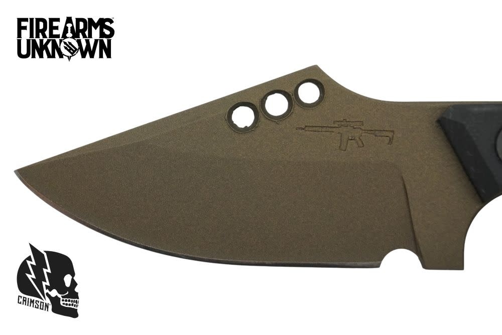 Crimson Knives - FU Exclusive Duke Fixed Blade Knife Cerakote Midnight Bronze