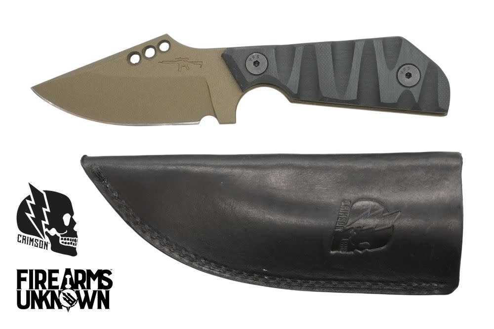 Crimson Knives - FU Exclusive Duke Fixed Blade Knife Cerakote Midnight Bronze