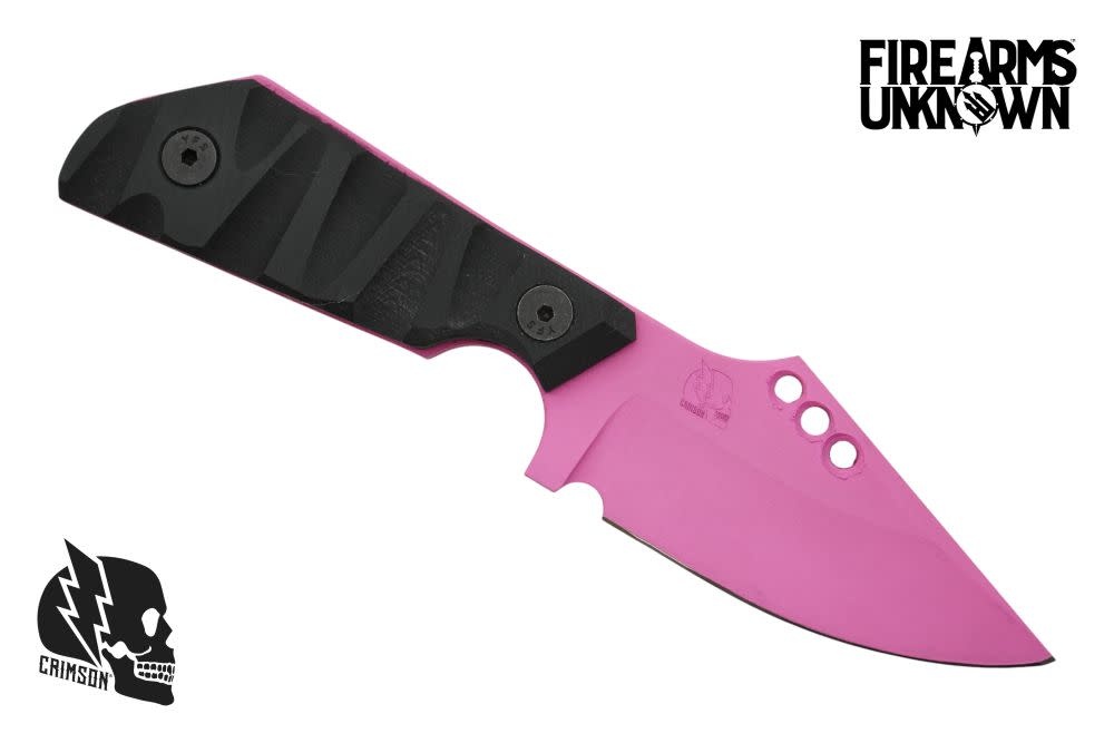 Crimson Knives - FU Exclusive Duke Fixed Blade Knife Cerakote Prison Pink