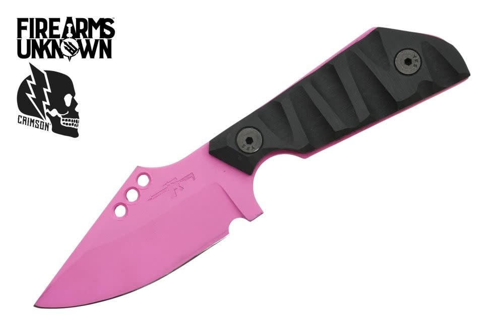Crimson Knives - FU Exclusive Duke Fixed Blade Knife Cerakote Prison Pink
