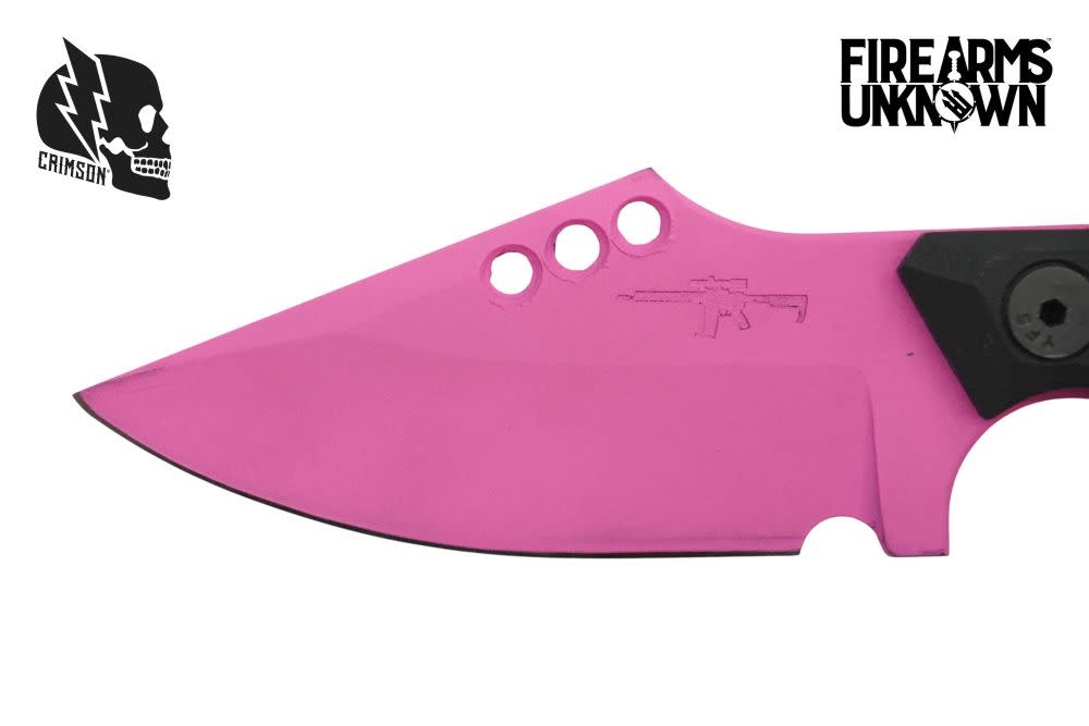 Crimson Knives - FU Exclusive Duke Fixed Blade Knife Cerakote Prison Pink