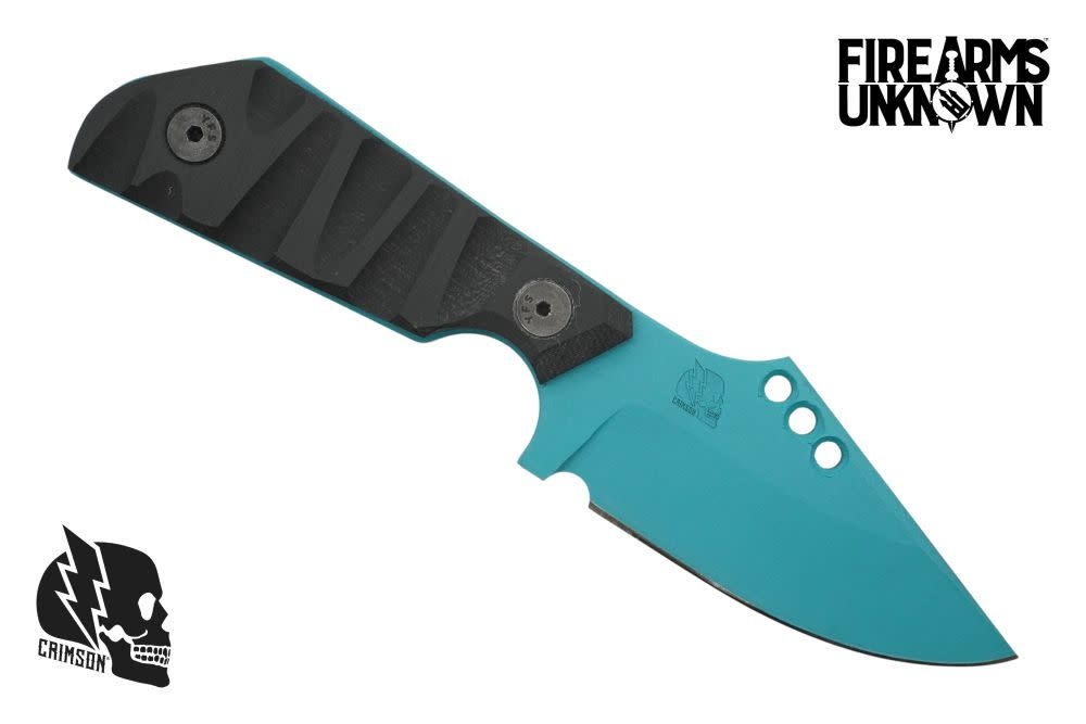 Crimson Knives - FU Exclusive Duke Fixed Blade Knife Cerakote Aztec Teal