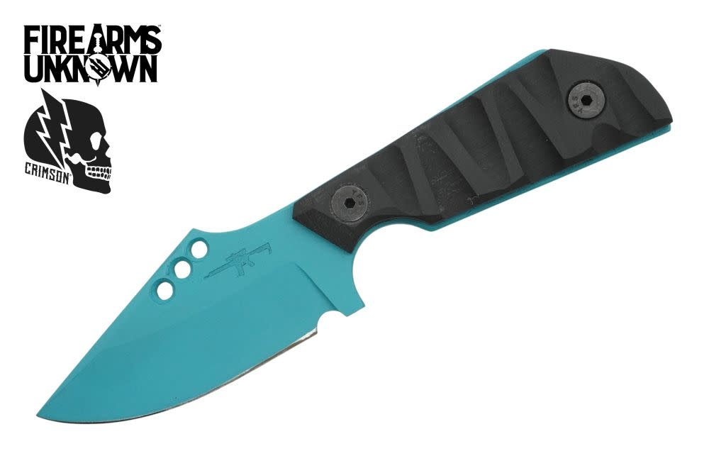 Crimson Knives - FU Exclusive Duke Fixed Blade Knife Cerakote Aztec Teal