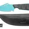 Crimson Knives - FU Exclusive Duke Fixed Blade Knife Cerakote Aztec Teal