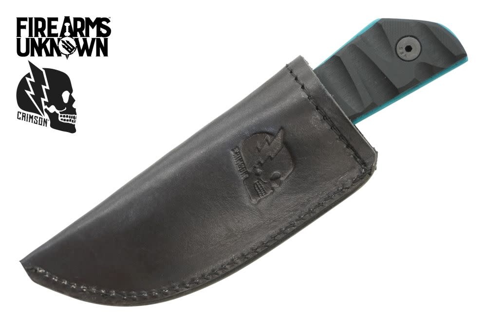 Crimson Knives - FU Exclusive Duke Fixed Blade Knife Cerakote Aztec Teal