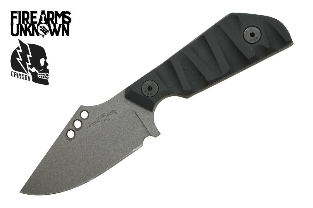Crimson Knives - FU Exclusive Duke Fixed Blade Knife Cerakote Tungsten