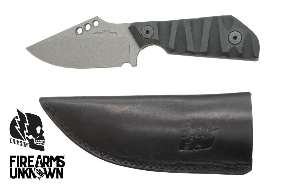 Crimson Knives - FU Exclusive Duke Fixed Blade Knife Cerakote Tungsten