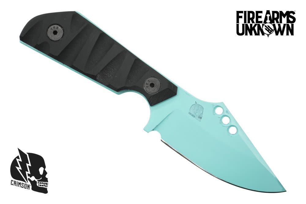 Crimson Knives - FU Exclusive Duke Fixed Blade Knife Cerakote Robin's Egg Blue