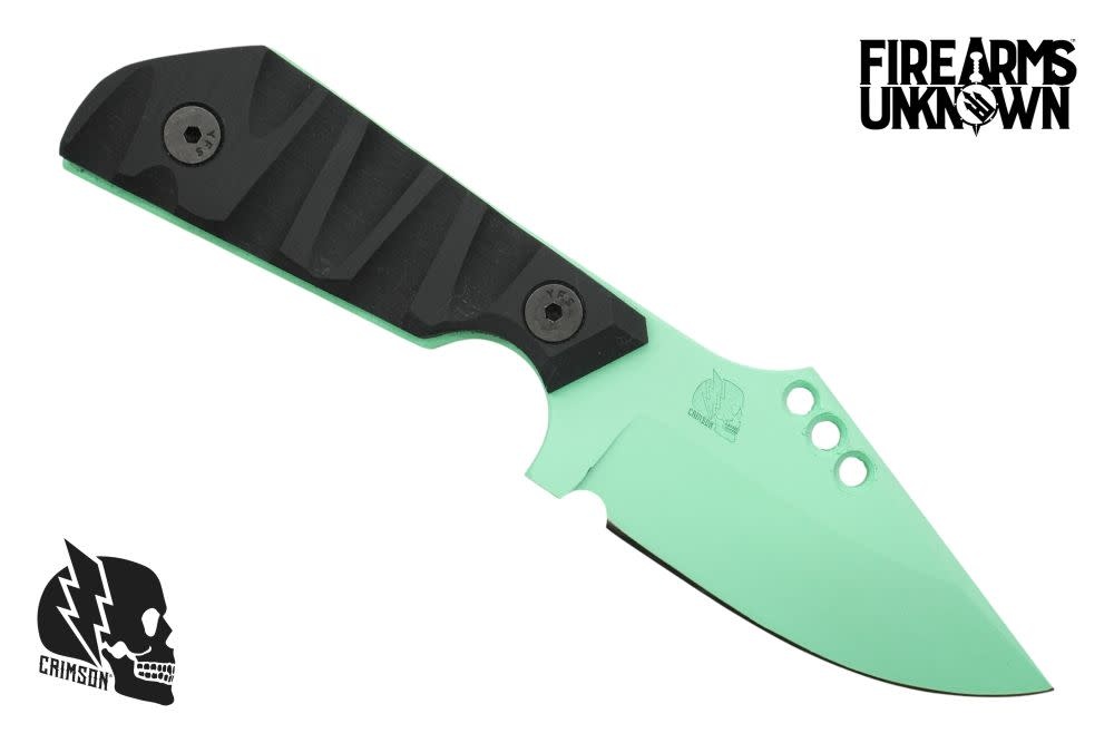 Crimson Knives - FU Exclusive Duke Fixed Blade Knife Cerakote Island Green