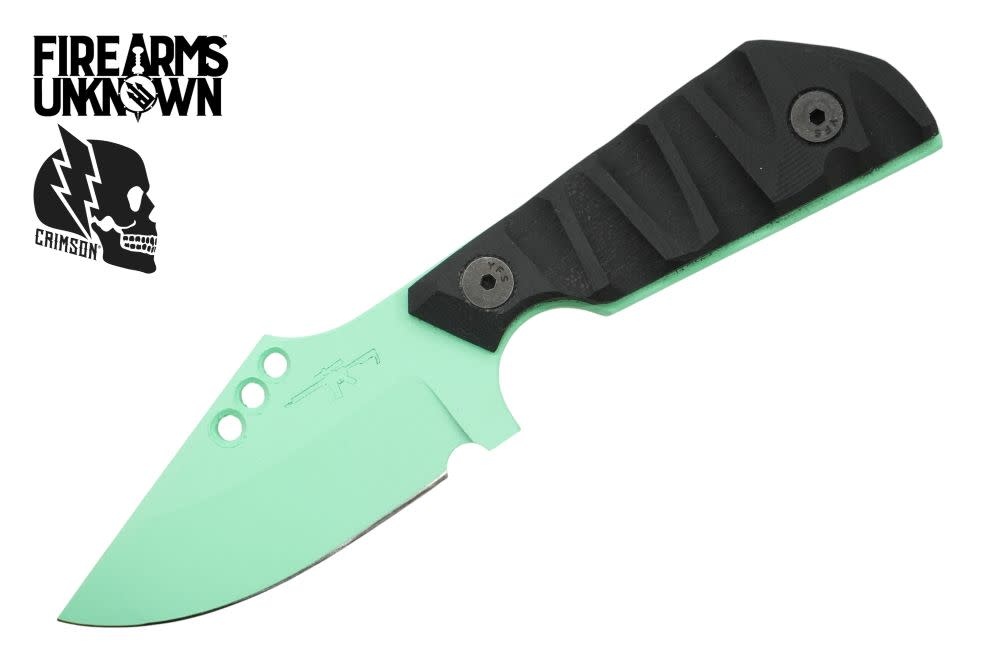 Crimson Knives - FU Exclusive Duke Fixed Blade Knife Cerakote Island Green