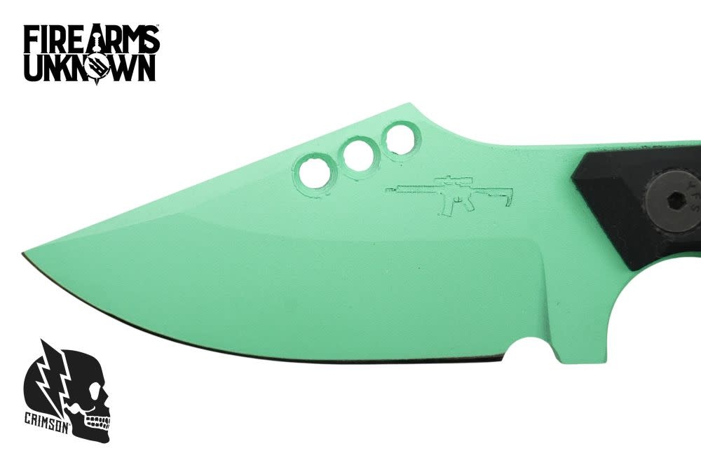 Crimson Knives - FU Exclusive Duke Fixed Blade Knife Cerakote Island Green