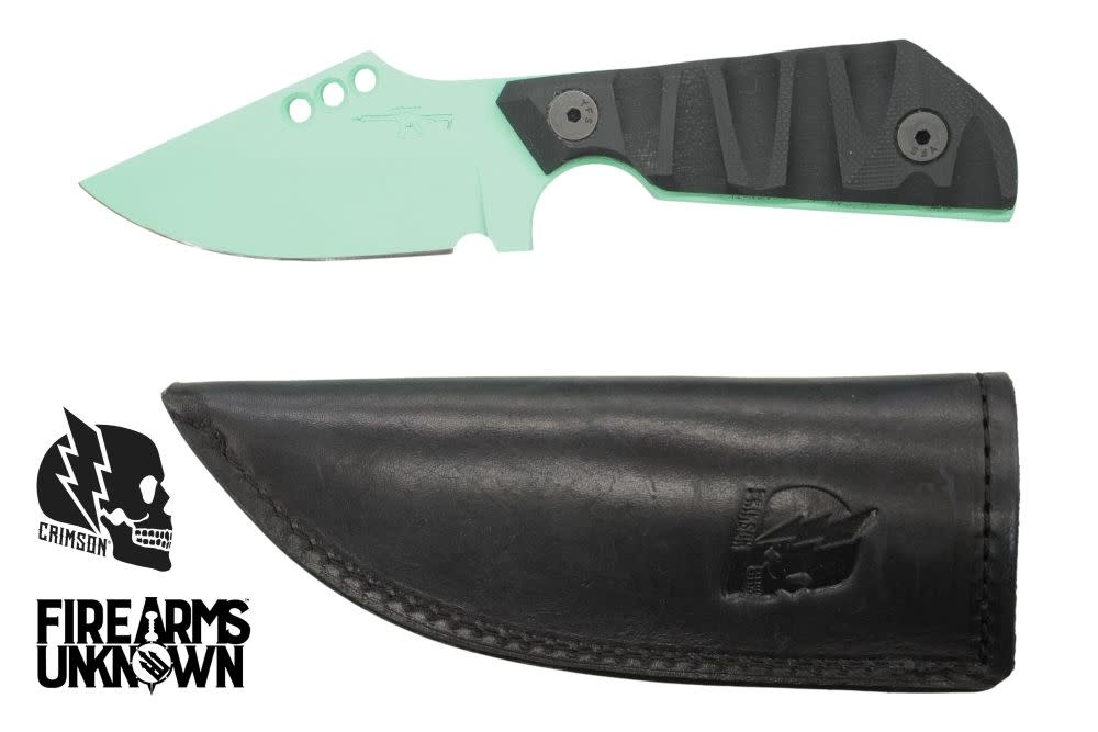 Crimson Knives - FU Exclusive Duke Fixed Blade Knife Cerakote Island Green