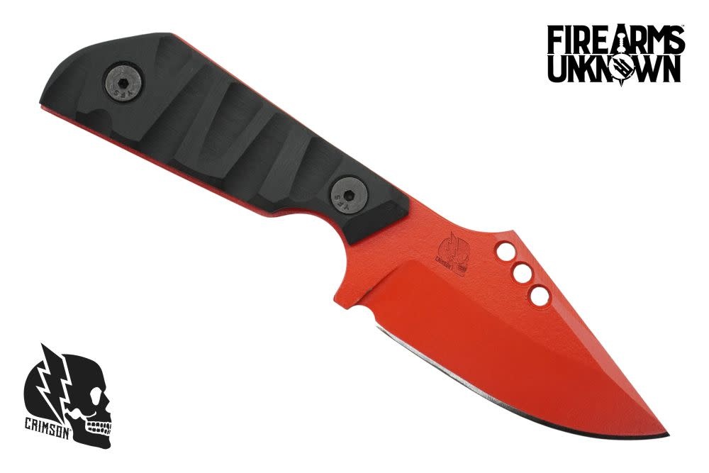 Crimson Knives - FU Exclusive Duke Fixed Blade Knife Cerakote USMC Red