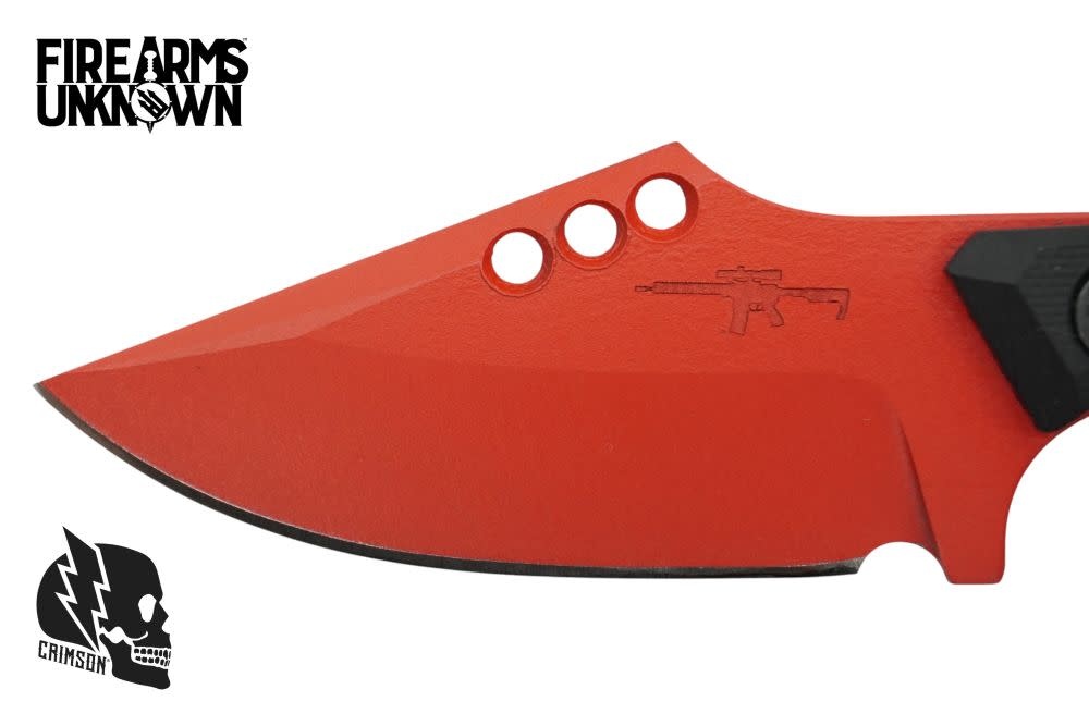 Crimson Knives - FU Exclusive Duke Fixed Blade Knife Cerakote USMC Red