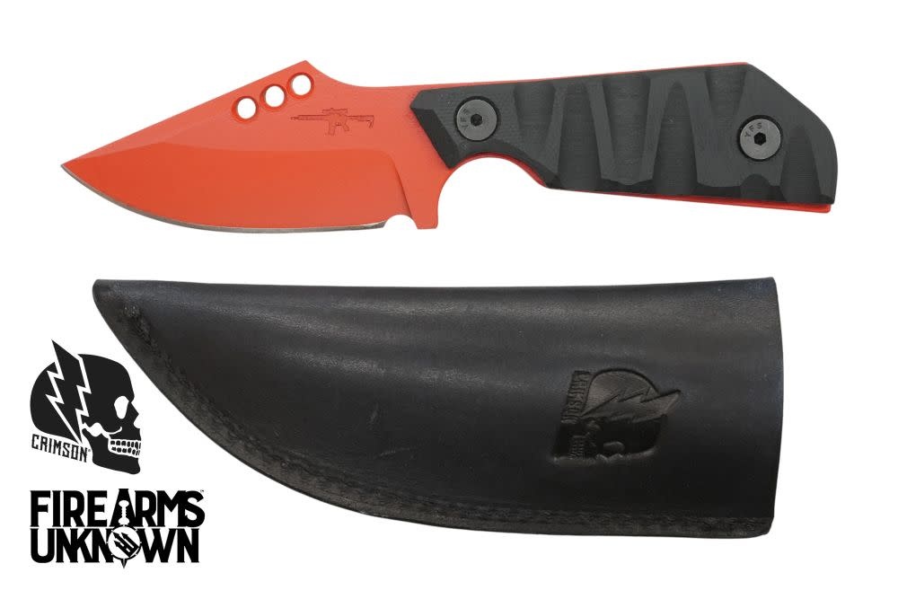 Crimson Knives - FU Exclusive Duke Fixed Blade Knife Cerakote USMC Red