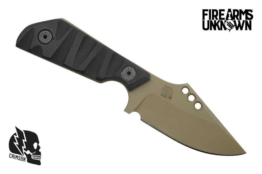 Crimson Knives - FU Exclusive Duke Fixed Blade Knife Cerakote Magpul FDE