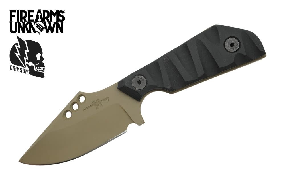 Crimson Knives - FU Exclusive Duke Fixed Blade Knife Cerakote Magpul FDE