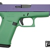 Glock G48 9MM Cerakote Squatch Green/Bright Purple Pistol