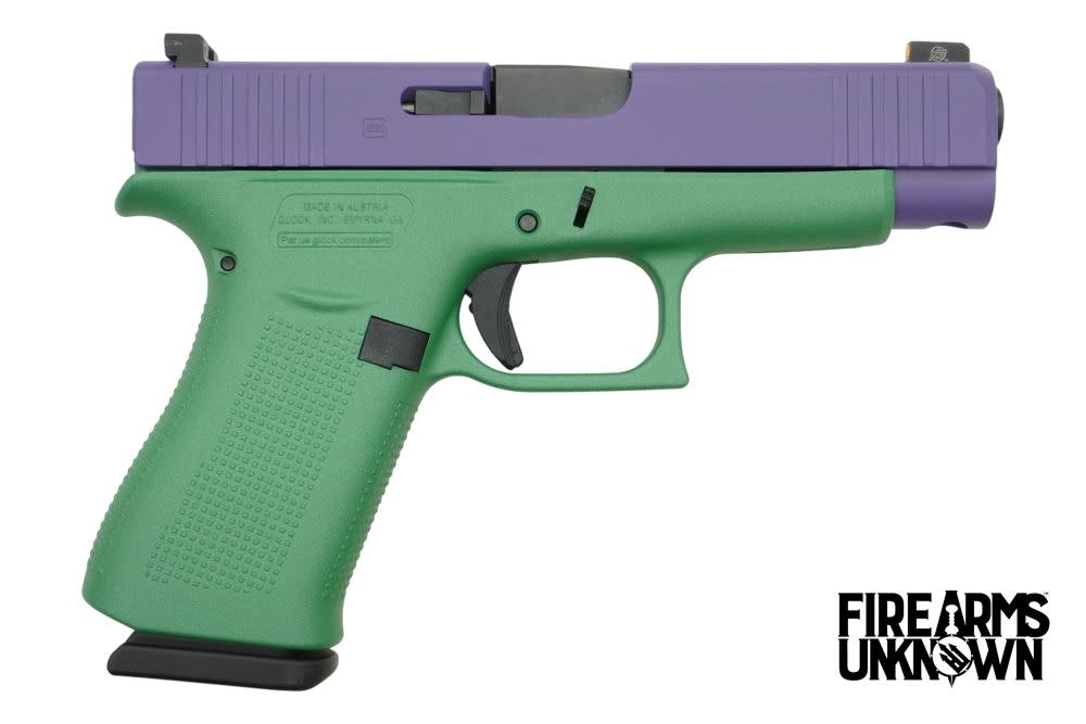 Glock G48 9MM Cerakote Squatch Green/Bright Purple Pistol