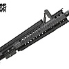 FU Custom AR15 12.5" BLK Upper W/ ARMS Spartan, Swan Sleeve