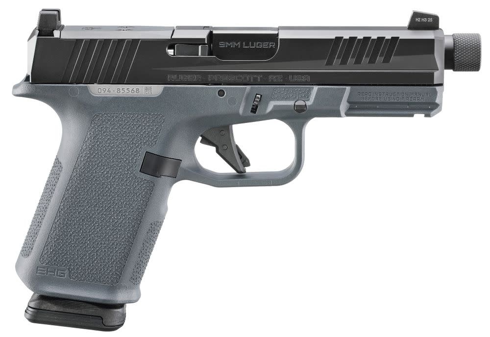 Ruger, RXM, Threaded Barrel, 9mm, 4", GRY/BLK, (2) 15RD, Pistol