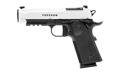 Sig Sauer, 1911 X Carry, Single Action, 45ACP, 4.2", Cerakote White Slide with Freedom Engraving, Optics Ready, 8rnds, 2 Mags