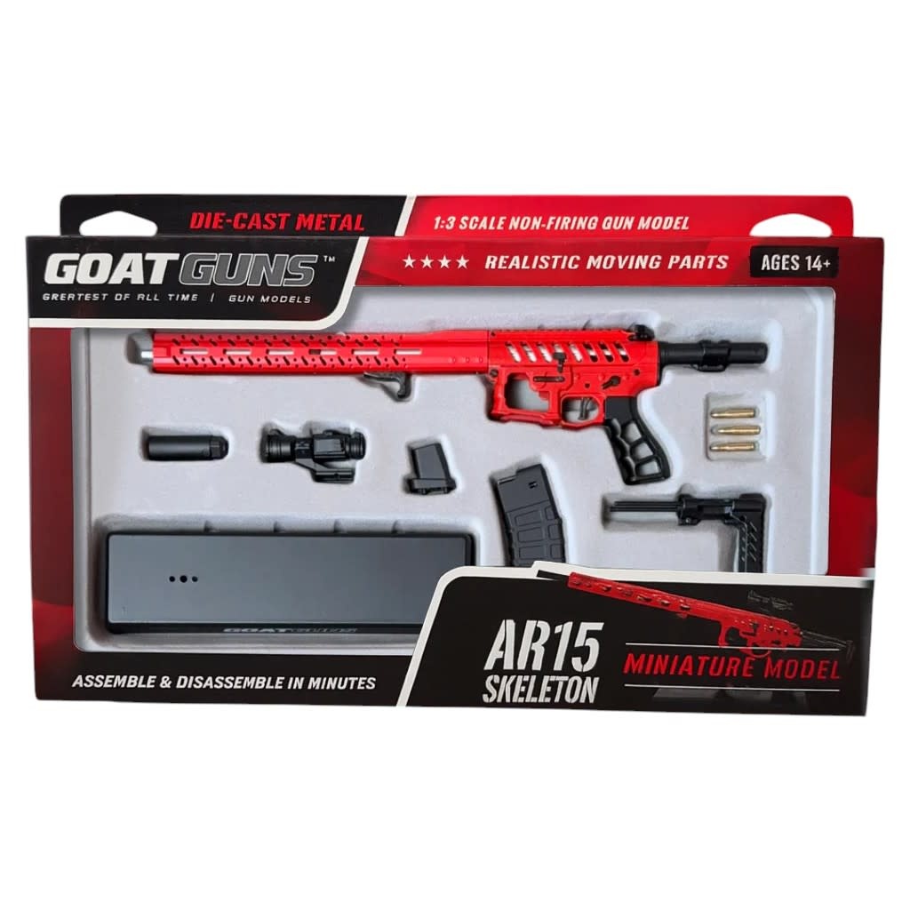 GoatGuns, AR15 Skeleton Model - Red