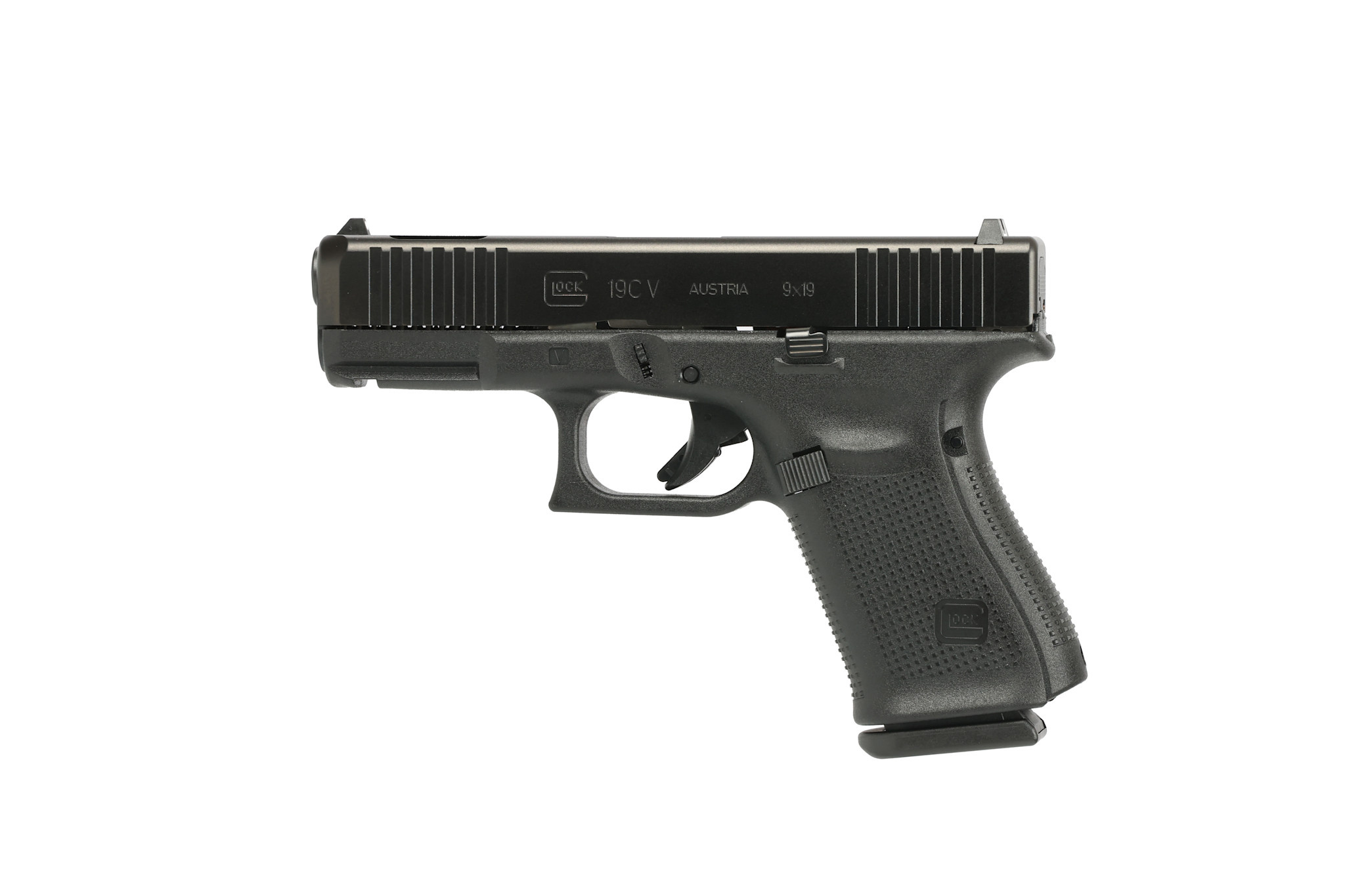 Glock, 19C V, 9mm, 4", BLK, (3) 15RD, Pistol