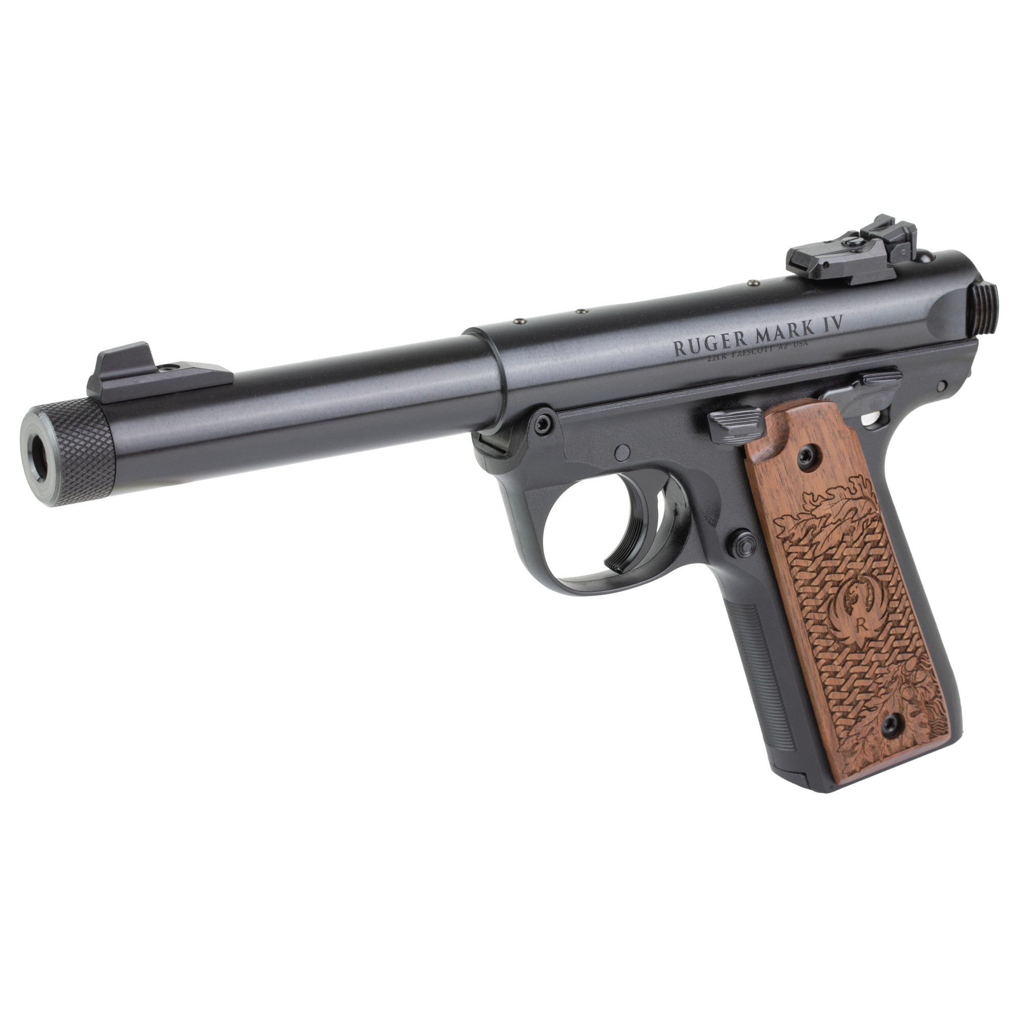 Ruger, Mark IV 22/45 CS 22LR 5.5" TB BLK/Walnut (2)10RD Pistol