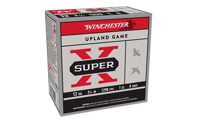 Winchester, Super-X, 12 GA, 2.75", Game Load, #8 Bird Shot, 1 oz., 25 RD