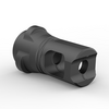 Breek Arms, Pyre Single Port Muzzle Brake, Breek-LOK 3QD, 5/8x24 9mm