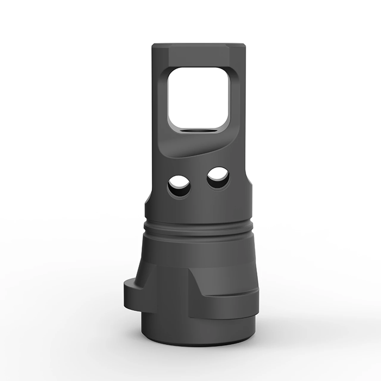 Breek Arms, Echo Single Port Muzzle Brake, Breek-LOK 3QD, 1/2x28 9mm